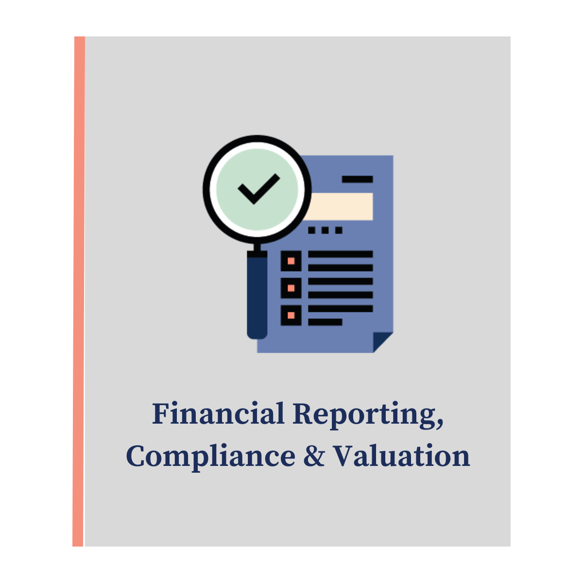 Financial Reporting, Compliance & Valuation _ Brochure Icon